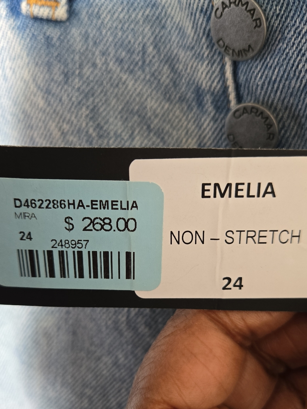 Carmar Los Angeles-Emelia Distressed Jeans Sz 24 - Picture 10 of 10